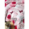 Povlečení francouzské krep 220x220, 70x90 Red roses (Výběr zapínaní zipový uzávěr)