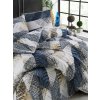 Hřejivé flanelové modré povlečení 200x200 Laris blue