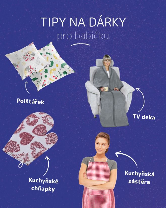 S námi ještě vánoční dárky stíháte! 💙🎄 Máme pro vás pár tipů, co potěší babičku i maminku. Mrkněte! Garance doručení na...