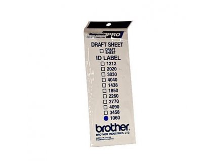 100045 brother id 1060 stitek razitka s pruhlednou krytkou 12ks 10x60 mm
