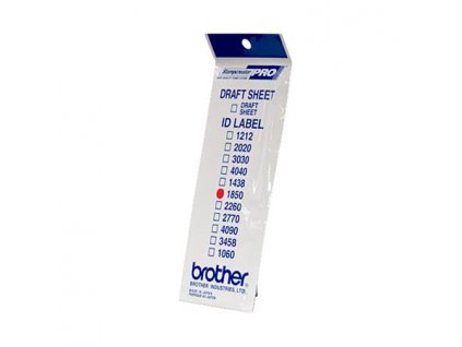100051 brother id 1850 stitek razitka s pruhlednou krytkou 12ks 18x50 mm