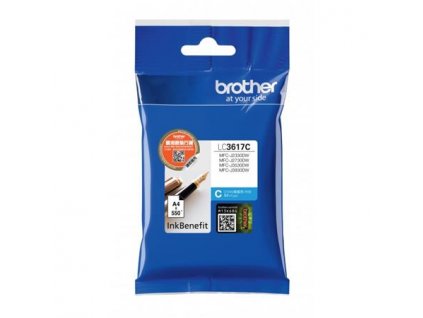 100789 brother lc 3617c inkoust cyan 550 str 5 draft