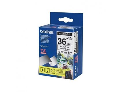 99490 brother tze fx261 bila cerna 36 mm s flexibilni paskou