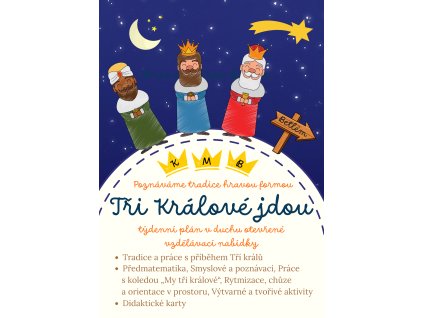 Blue childish Letter to the Three Kings A4 document