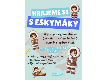 Blue and Brown Playful Winter Welcome Poster