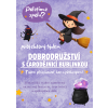 Purple Cute Bold Illustrative Halloween Witch Sign Poster