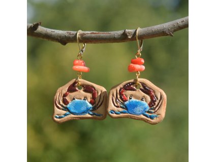 Náušnice krab III.