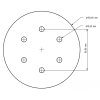 Výsek Ø 150 mm - 6 děr