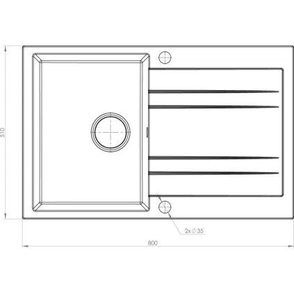  (Barva Černá granitová, Označení Granblack)