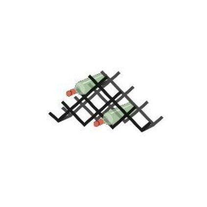 K20 system vinoteka pro 10 lahvi cerny mat