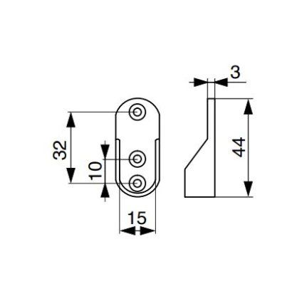 podpera satnityce oval TV