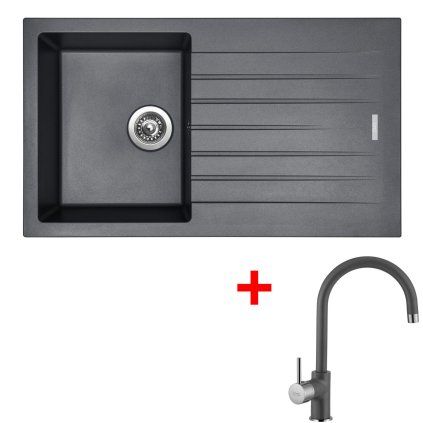 Set Sinks PERFECTO 860 Titaniuma VITALIA GR