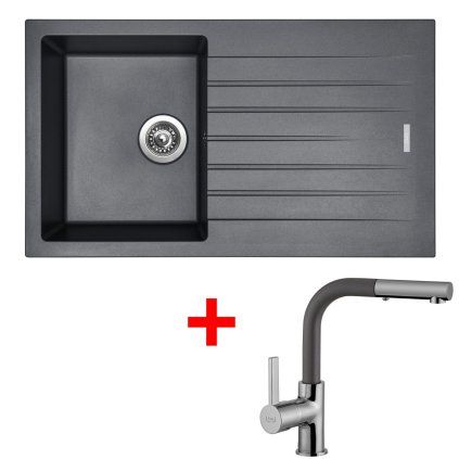 Set Sinks PERFECTO 860 Titaniuma ENIGMA S GR