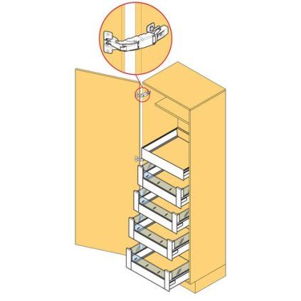 BLUM Space Tower Antaro bila modul 600 mm