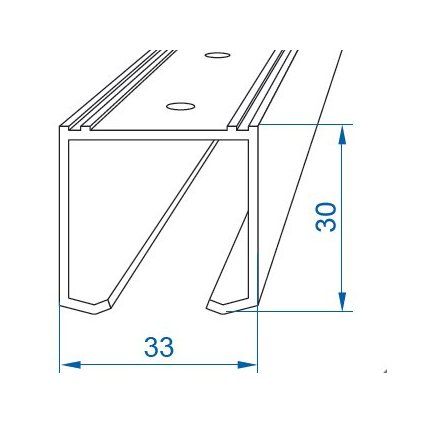 Herkules Plus horni vodici profil 2 m