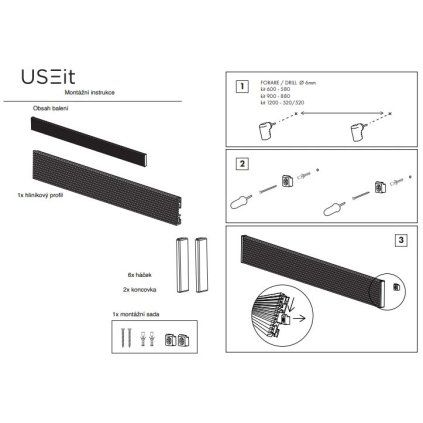 mont instrukce Useif