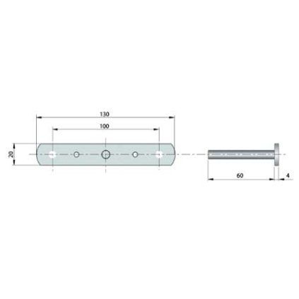 Podpera pro drzak Triade Mini do 25 mm