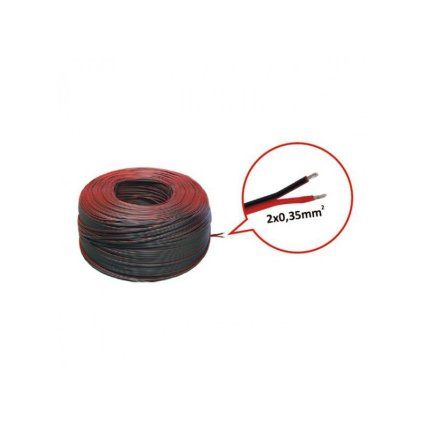 LED dvoulinka 2 x 0,35 mm cerna