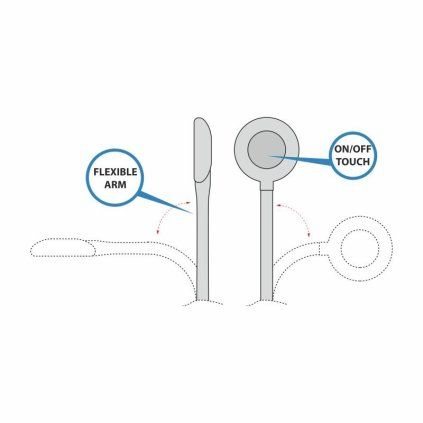 LED svetlo MODUS TOUCH 2xUSB cerna