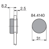 blum 84.4140 krytka misky cerna TV