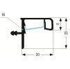 uchytovy profil LED pro horni skrinky 4 m cerna mat