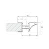 uchytovy profil LED LL 08 oboustranny 3 m bez krytek