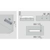 BLUM 956A1201 TIP ON primy adapter delka 76 mm sedy