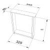 stolova podnoz pro lavice u 450 cerna TV