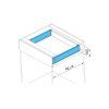 CEMUX Sorter Bins 450mm 2x27L vyska 570mm A Box bily 2