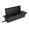 vyklopna zasuvka flatbox 2x230V cerna obr3