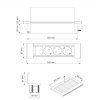 vyklopna zasuvka flatbox 2x230V cerna TV