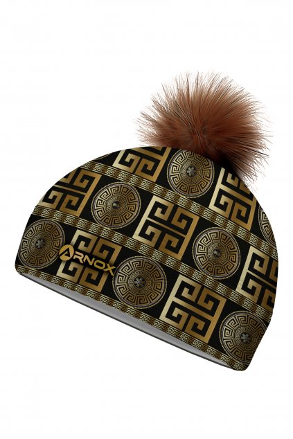 3D cap woman versace gold 01