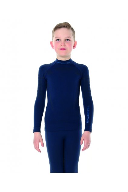 Junior chlapecké tričko s dlouhým rukávem (Barva Tmavě modrá, Velikost 152/158)