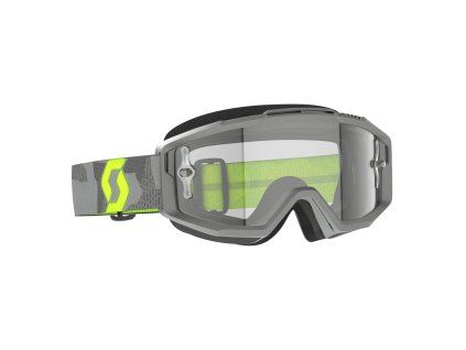 SCOTT Split OTG light grey/neon yellow brýle na dioptrické brýle typu cross