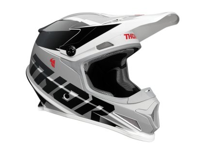 Přilba THOR SECTOR FADER černo/bílá 2021
