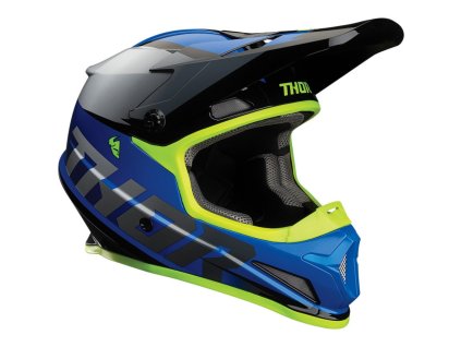 Přilba THOR SECTOR FADER modro/černá 2021