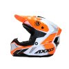 Přilba AXXIS WOLF ABS STAR TRACK A4 GLOSS bílo černo oranžová