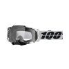 Brýle 100% ARMEGA Goggle Clear Lens černo stříbrné