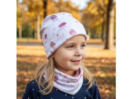 Set čepice a nákrčník medúzy - vel. 53-55