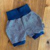 Kraťasy len-bavlna - modrá