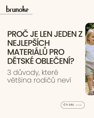 LEN PRO DĚTSKÉ OBLEČENÍ 🌿 Při výběru oblečení pro děti často řešíme střih, velikost nebo design. Ale materiál je stejně...