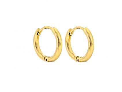 Náušnice kroužky KLASIK GOLD 1,2 cm