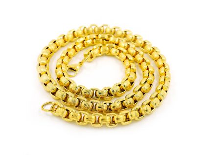 Řetěz BRUNO se vzorem GOLD 60/0,8 cm