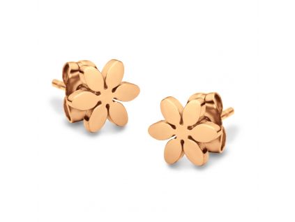 Náušnice KVÍTEK ROSE GOLD