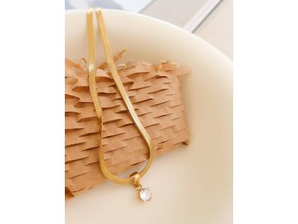Náhrdelník BLANC KRUH 18K GOLD PLATED