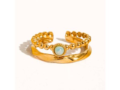 Prsten LINDY GOLD (Velikost 7 (EU: 54 - 56))
