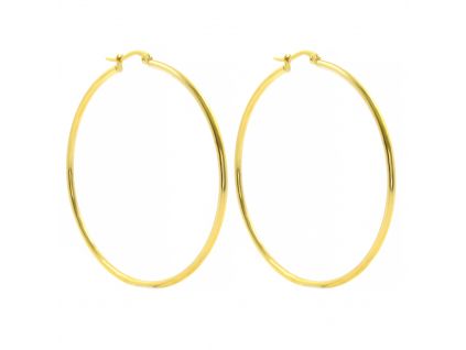 Náušnice kruhy GOLD 7 cm