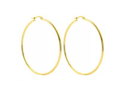 Náušnice KRUHY GOLD 6,5 cm