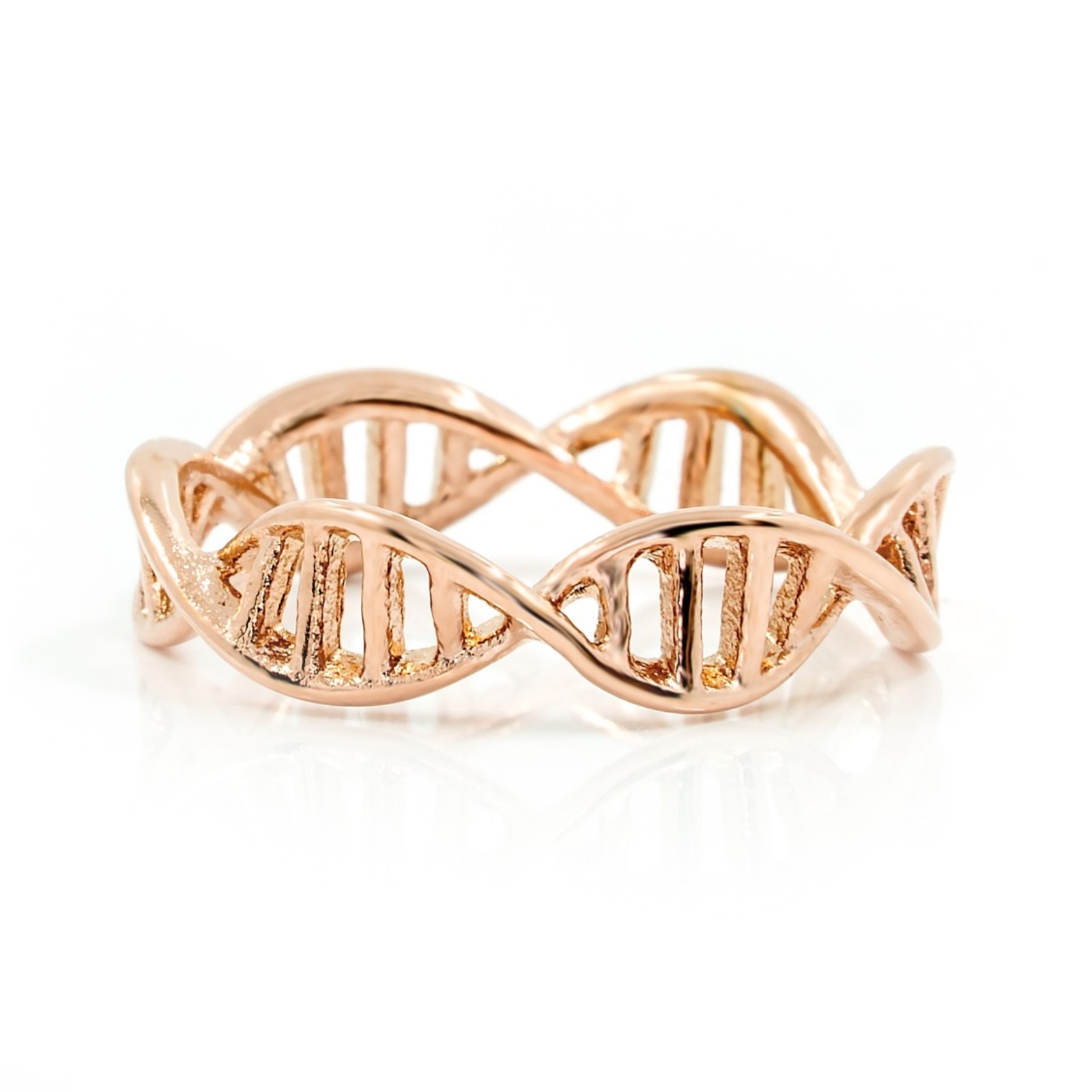 BRUNOshop.cz Prsten DNA ROSE GOLD Velikost: 8 (EU: 56,5 - 58,5)