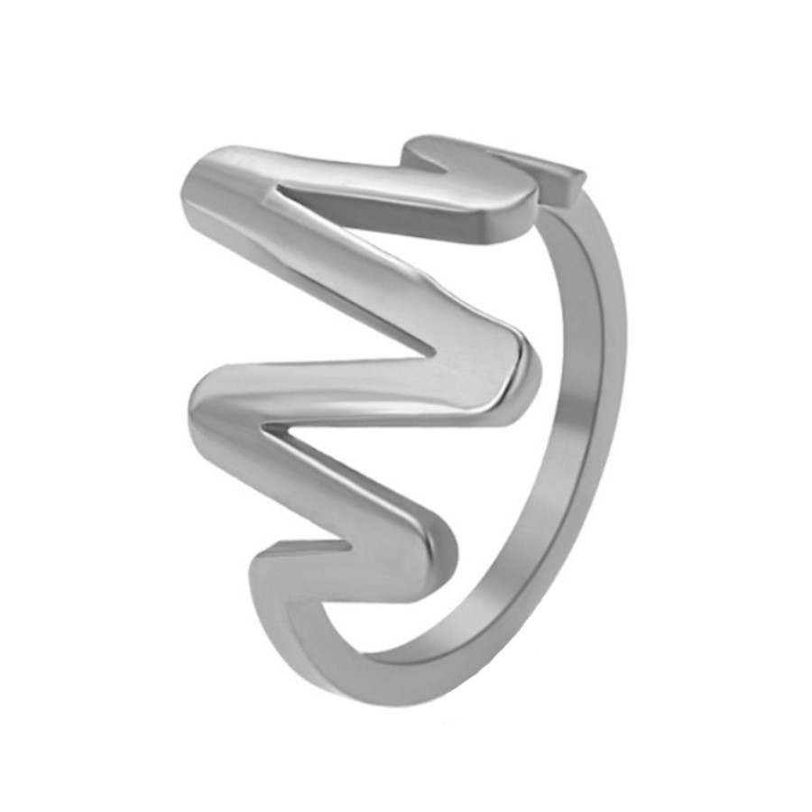 BRUNOshop.cz Prsten KŘIVKA EKG II Velikost: 6 (EU: 51,5 - 53,5)